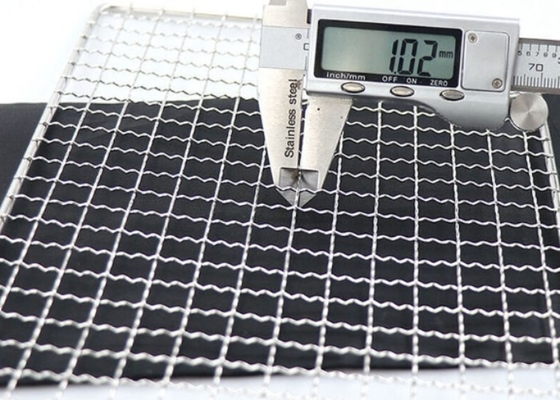 Trọng lượng nhẹ Lưới nướng BBQ bằng thép không gỉ 304 hình chữ nhật