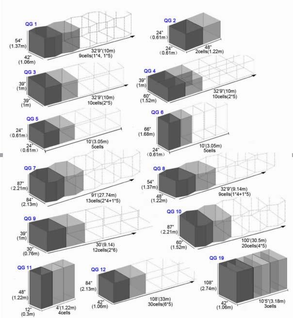 Hệ thống hàng rào pháo đài phòng thủ bằng dây sắt galvanized 3.0mm 50x50mm 1
