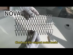 Lưới thép trang trí bằng thép không gỉ 316 uốn cho tủ