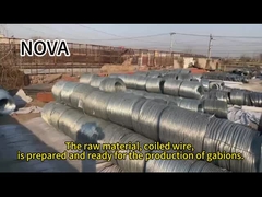 Gabion Box Stone Baskets Hot Dip Gavanized Zinc Metal Wire Mesh Để bảo vệ sông