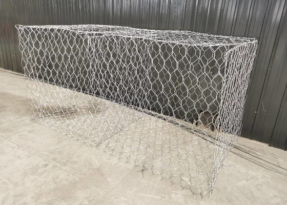 Giỏ Gabion kim loại hình lục giác 80x100mm Double Twisted Dệt Galfan tráng 2x1x1m