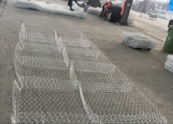Nệm nặng nhúng nóng  Tường đá Gabion Công trình thủy lực mạ kẽm Sử dụng