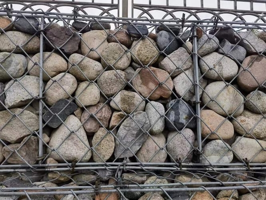1x1x1m Gabion Wire Mesh Pvc Lớp phủ Độ dày 0.2-1mm