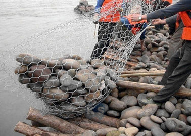 An toàn Gabion Lưới Lồng 2.0 - 4.0 Mm Đường kính dây Áp dụng cho Bảo vệ Seawall