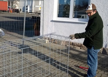 Giỏ kim loại tráng nhựa Pvc / Lồng đá Gabion Tuổi thọ kéo dài