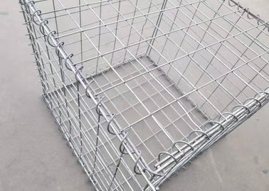 An ninh hộp Gabion quân sự hàng rào phòng thủ được lấp đầy bởi cát