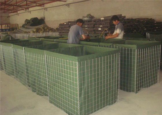 75x75mm 6.0mm Quân sự phòng thủ rào cản hàn cát đầy rào cản kiểm soát lũ lụt dễ dàng cài đặt