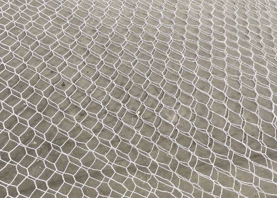 Giỏ Gabion kim loại hình lục giác 80x100mm Double Twisted Dệt Galfan tráng 2x1x1m