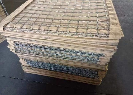 Bảng dây thép hạng nặng Rào chắn quân sự với bề mặt phủ kẽm và kết nối dây xoắn ốc