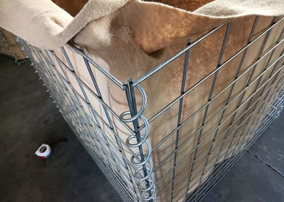 75x75mm 6.0mm Quân sự phòng thủ rào cản hàn cát đầy rào cản kiểm soát lũ lụt dễ dàng cài đặt