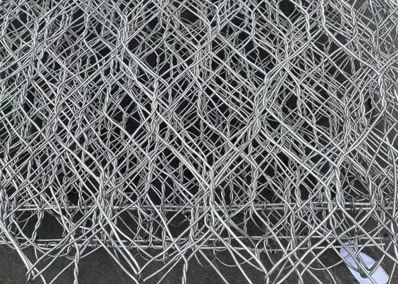 Lưới dây Gabion dệt Galfan cường độ cao 80x100mm để giữ cấu trúc