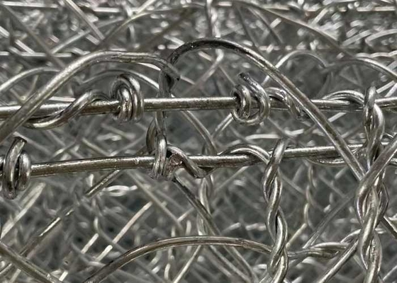 2*1*1m 245gm Sợi nhựa galvanized Gabion giỏ Xây dựng bền