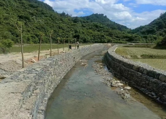 Gabion Mesh (6cm x 8cm) hoàn hảo cho làm vườn và cảnh quan, đắm nóng kẽm