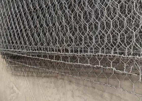 Lớp phủ kẽm 220-240g / M2 Nệm  Gabion Lỗ 60 * 80mm