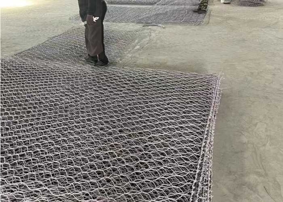 Lớp phủ kẽm 220-240g / M2 Nệm  Gabion Lỗ 60 * 80mm