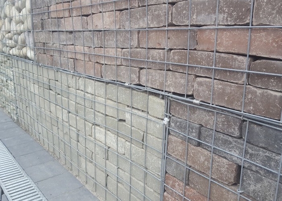 Gabion lưới hàn mạ kẽm phủ PVC cho tường chắn