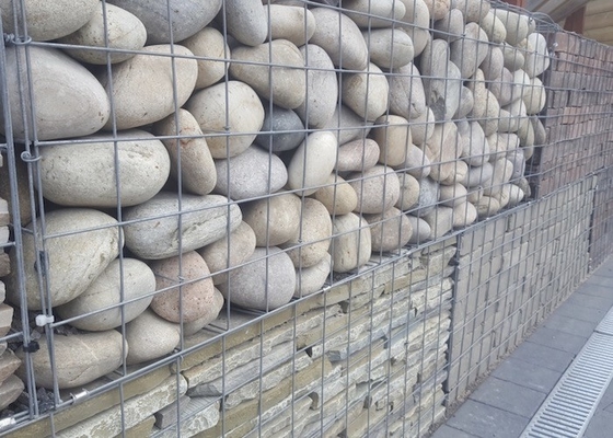 Lớp phủ Pvc Dây kẽm hàn Gabions để trang trí sân trong nhà
