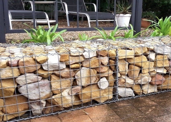 Lưới dây Gabion bọc Pvc tùy chỉnh được hàn với lưới 50mm * 50mm mở