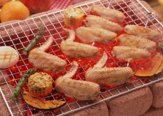 Trọng lượng nhẹ Lưới nướng BBQ bằng thép không gỉ 304 hình chữ nhật