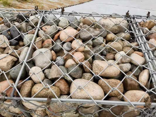 Kiểm soát lũ lụt 3.2mm Gabion lưới lồng cho Stone Sack hộp gabion sông điền túi gabion