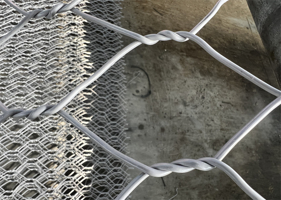 Thùng Gabion Sáu góc nhựa nhựa nhựa để bảo vệ dòng sông và đê