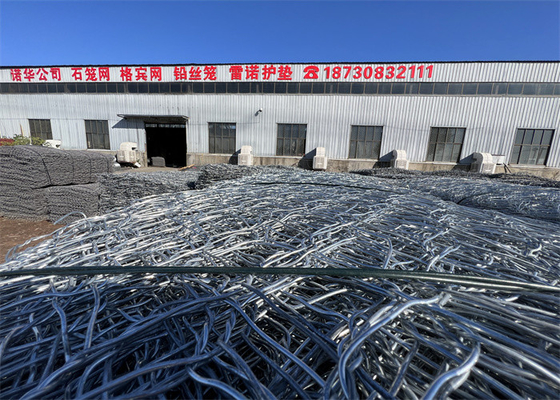 1m-2m chiều rộng hộp Gabion galvanized 80x100mm kích thước lưới