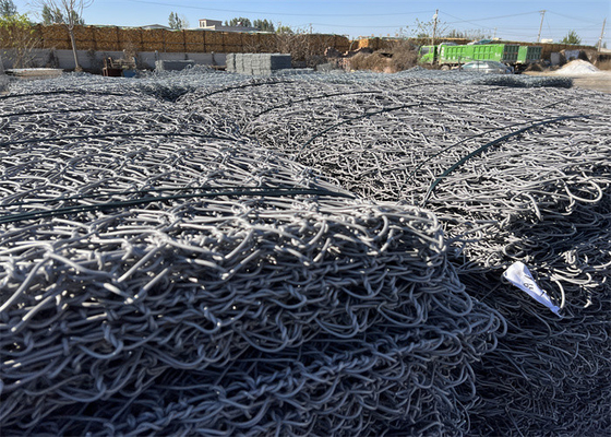 Thùng Gabion mạ galvanized 2x1x1m Double Twisted Steel Mesh 2.7mm Sợi