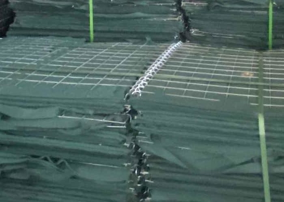 Các hàng rào cát quân sự hạng nặng với dây lưới 4,0mm Galfan phủ lớp kết thúc kết nối bao gồm