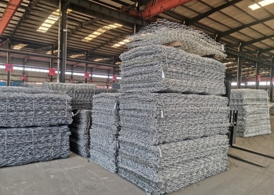 Heavy Duty Hexagonal kim loại dây gabion tường chống ăn mòn kẽm phủ 240g/m2