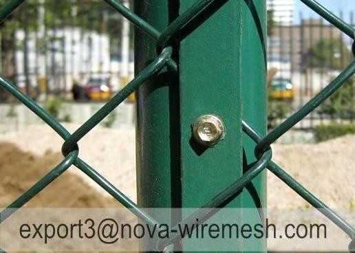 Lớp lưới hàng rào dây chuyền mạnh mẽ được phủ PVC nhựa