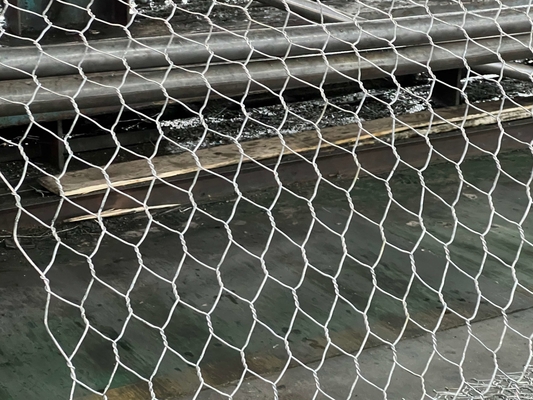 2x1x1m Galfan Gabion Basket Support Wall 3.4mm