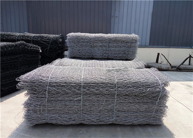 2x1x0.5m Thép kẽm Sợi hình lục giác Gabion Mesh 100x120mm 230g/m2