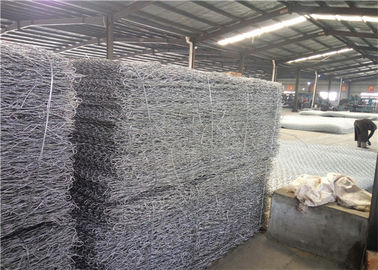 Tùy chỉnh phủ độ bền kéo 0,6m-0,9m Square lỗ dây nhựa galvanized Gabion Cage Box