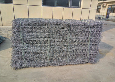 80mmx100mm kích thước lưới PVC phủ Hot Dip Galvanized Gabion Cages cho xây dựng vững chắc
