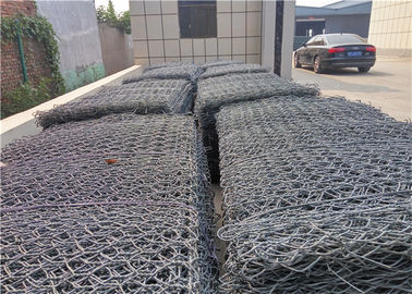 80mmx100mm kích thước lưới PVC phủ Hot Dip Galvanized Gabion Cages cho xây dựng vững chắc