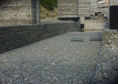 Zn Al 10% Hộp Gabion hàn Galfan Dây bọc để bảo vệ lũ lụt