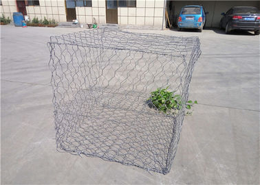 Màu bạc trang trí giỏ Gabion / Lồng đá mạ kẽm