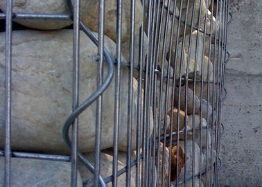 Galfan tráng thép Gabion Giỏ sân vườn Cấu trúc cứng nhắc cường độ cao
