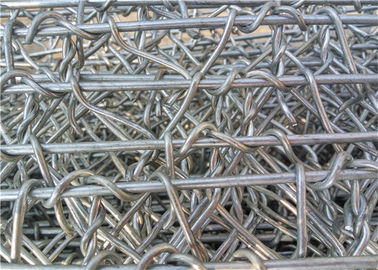 Lưới Gabion gia cố / Lưới treo tường mạ kẽm Kích thước lỗ 60 * 80 Mm