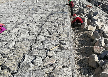 Lưới dây lục giác Gabion, Nệm Gabion 60 * 80 Mm để bảo vệ chống xói mòn