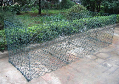 Chuỗi đường kính 0,9m hộp Gabion nhựa cho sân / trang trí với bề mặt phủ PVC