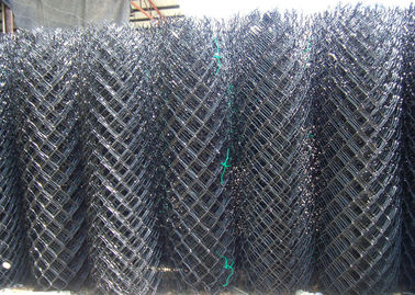 Thép cacbon xăng dây chuyền liên kết lưới hàng rào kim cương mô hình với kim loại vòng post