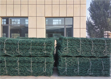 Chuỗi đường kính 0,9m hộp Gabion nhựa cho sân / trang trí với bề mặt phủ PVC