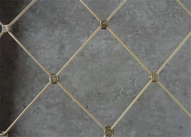 Hot Dip mạ kẽm linh hoạt Rockfall bảo vệ lưới PVC tráng kim cương hình dạng lỗ