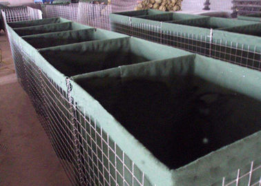 Galvanized hàn quân sự Gabion Box an ninh quân sự phòng thủ hàng rào với cát