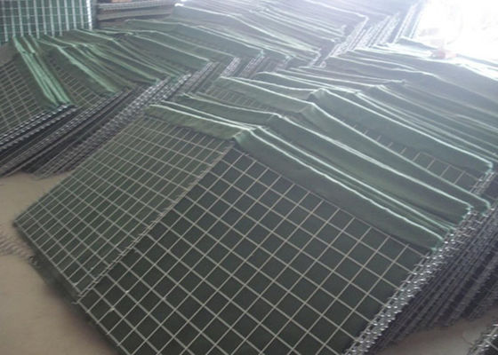 Rào chắn phòng thủ quân sự ISO / Hộp Gabion hàn cho đường kính dây 3-6mm