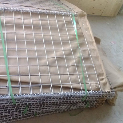 Rào chắn phòng thủ quân sự ISO / Hộp Gabion hàn cho đường kính dây 3-6mm