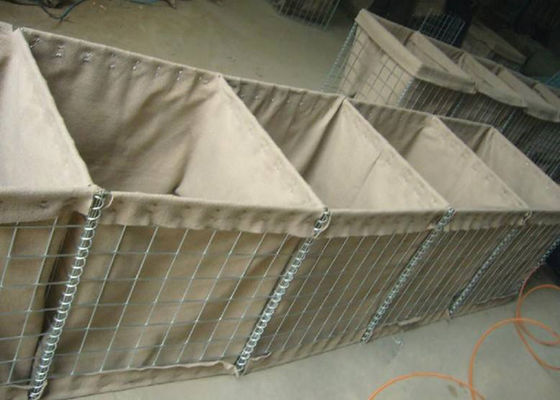 3mm Quân sự phòng thủ rào cản / rào cản cát Gabion Mesh Box