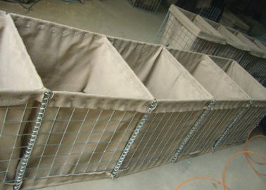 3mm Quân sự phòng thủ rào cản / rào cản cát Gabion Mesh Box