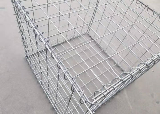 An ninh hộp Gabion quân sự hàng rào phòng thủ được lấp đầy bởi cát